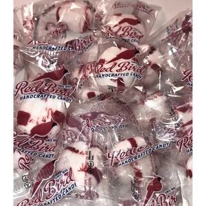 Red Bird ( ONE  Pound  ) Peppermint Candy Puffs  Bulk Candy Individually wrapped